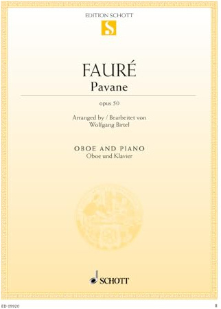 Pavane: op. 50. Oboe und Klavier. (Edition Schott Einzelausgabe)