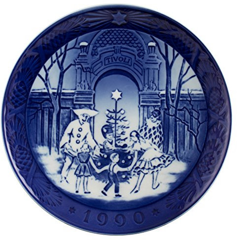 ROYAL COPENHAGEN PIATTO DI NATALE 1990 ORGINALE PORCELLANA PRIMA SCELTA
