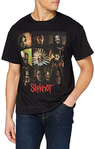 Slipknot Mens Tee: Blocks - Black - Medium