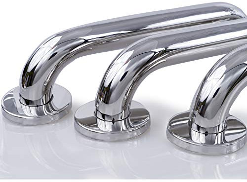 ID Dinkel Haltegriff für Senioren EDELSTAHL rostfrei Ø30mm glänzend 300mm Badewannengriff Wandgriff Duschgriff Handgriff Aufstehhilfe