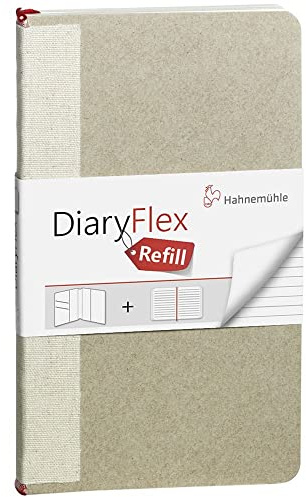 Hahnemühle DiaryFlex Refill, Nachfüllheft, liniert, 100g/m², 18,2x10,4cm, 80 Blatt/160 Seiten