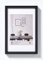 walther design Cadre Photo Noir 30 x 45 cm avec Passe-Partout, Cadre en Plastique Style Acier ES045B