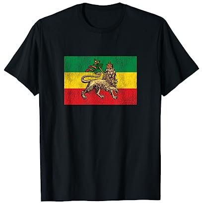 Rastafari Löwe von Judah Reggae Rasta Flagge T-Shirt