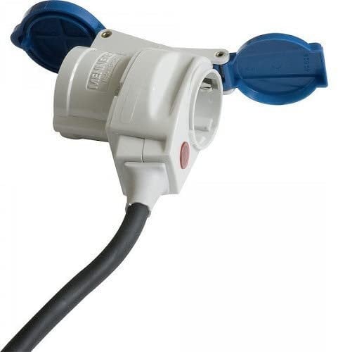 Adattatore angolare CEE Schuko con indicatore luminoso