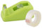 D.RECT Klebebandabroller 8005 Klebebandspender Grün– Hochwertiger Tischabroller Klebebandbreite: bis 19 mm Klebebandlänge bis 33 m - Inkl. 1 Rolle Klebefilm D.RECT Tape 19 mm x 33 m