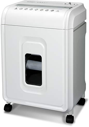 Aurora Professional Grade 12-Sheet Micro-Cut Paper and CD/Credit Card Shredder/ 60 Minutes Continuous Run Time, White/Gray