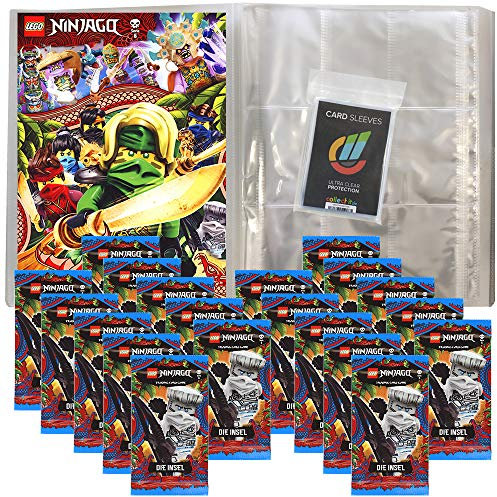 Collect-it Ninjago - Serie 6 Trading Cards - 1 Leere Sammelmappe + 20 Booster Hüllen Sleeves - Deutsch