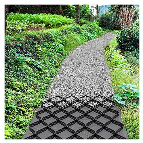 Kiesgitter Kiesmatten Kieswaben Kiesgitter Weg Gehweg Stabilisator, 2 Tiefendurchlässiges Pflastersystem, Geo-Bodengitter für Terrassen/Schuppen/Hänge/Parkplätze, 2m/3m/4m/5m/6m/7m/8m/9m/10m lang