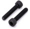 Lot de 60 vis à tête cylindrique M4-0,7 x 16 mm en alliage d'acier, finition oxyde noir, alliage d'acier de qualité 12,9, couverture complète du filetage, lot de 60