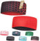 Kinder Stirnband - 2-8 Jahre - dünnes, ultraleichtes und elastisches Sportstirnband für Jungen und Mädchen (Geometrie Rot Schwarz)