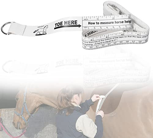 Pferdehöhe und Gewicht Maßband – Bauernhof, Tier, Reitsport, lineare Messwerkzeuge, 2,6 m lang