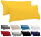 Dreamzie Kopfkissenbezug, 40 x 145 cm (2 Stück), 100% Baumwolle, Jersey, 150 g/m², gelb, Kissenbezug 40 x 145 cm, Baumwolle, strapazierfähig, hypoallergen, für Kopfkissen