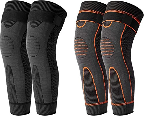 Turmalin-Akupressur selbsterhitzende Kniemanschette, Formende Knieschützer Für Beifuß-Akupressur, Selbsterwärmende Wermut-Knieschützer Für Männer Und Frauen (2Paris-A,L)