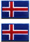 Zcketo Aufnäher, Motiv: Republik Island, Island-Flagge, Klettverschluss, besticktes Nationalemblem, für Fußball, Billard, Team, Arbeitskleidung, Trikot, Rucksack, Kappen, Reisen, taktisches Militär, 2