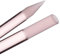Spingicuticole in vetro rosa - 1 pezzo Bona Fide Beauty Manicure per la rimozione delle cuticole, spingicuticole professionale in vetro ceco
