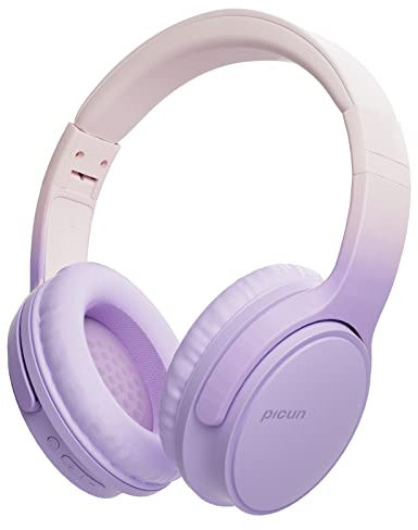 Sungive Bluetooth Kopfhörer Over Ear, Kabellos Kopfhörer mit Mikrofon, Berührungssteuerung, Leicht, Bluetooth 5.3 Faltbares Wireless Headphones für Handys/Laptops/PC -Lila