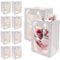 10 Sacchetti Regalo in Carta Kraft con Finestra, Sacchetti di Bomboniere, Carta Regalo da Festa Sacchetti di Carta Kraft per Shopping, Confezione Regalo, Festa, Matrimonio(20×16×30cm)