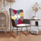 BaraSh Schaukelstuhl Patchwork Stoff Sessel Wohnzimmer Sessel Mit Schlaffunktion