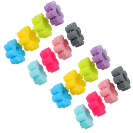 MUCKLILY 24pcs Wine Glass Marker Wine Bottle Glass Silicone Charms Silicone Glass Identifiers Portable Wine Glass Silicone Wine Glasses Mugs Tag Wedding Silica Gel Decorations