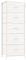 CAIYUN Chest of Drawers, 5 Drawer Tall Dresser, Dresser for Bedroom Entryway Hallway, Closet Storage Drawer, White
