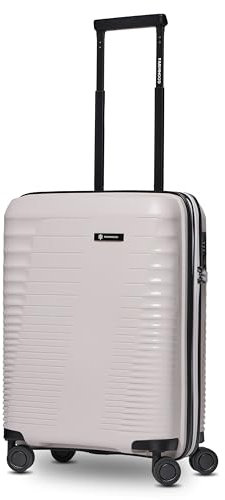 Farmhood Eco Edition Hartschalen Kabinen-Koffer nachhaltig | Kleiner Cabin-Trolley 40 x 22 x 55 cm mit Dehnfalte von 44 auf 50 Liter erweiterbar | Ultra-leicht nur 2,61 Kg