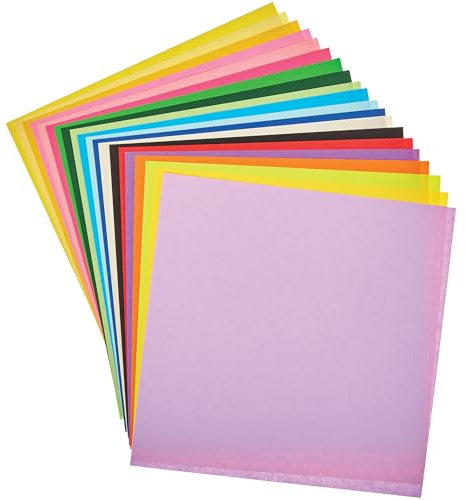 Baker Ross FN157 Carta per origami - Confezione da 200, carta pieghevole fai da te, facile da usare per i principianti