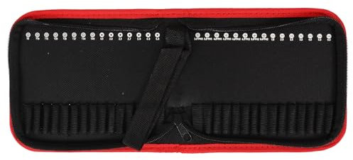 Uonlytech Wrench Organizer Small Tool Pouch Handheld Driver Bit Case Empty Drill Bit Storage Bag Zipper Tool Pouch Small Tool Carrier Driver Drill Bit Zipper Pouchh