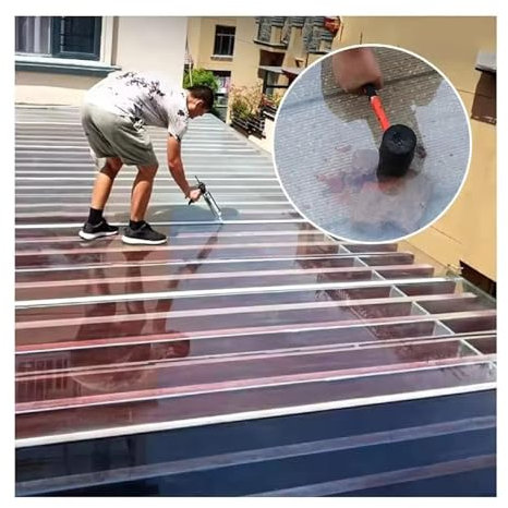 AFGZQ Panneau Toiture Polypropylène Première Qualité Panneaux Serre Polycarbonate Bricolage, Durable Et Protégé Contre UV, for Serres Et Parterres Jardin(Size:3.3X 13.1ft)