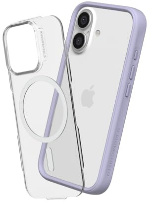 RhinoShield Mod NX Hülle für MagSafe für iPhone 16 | Starker Magnet, Bumper-Case mit Backplate, modulares 2-Wege-Design, Fallschutz nach Militärstandard