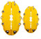 Stylish & Yellow 3D Style Brake Caliper Covers, Car Disc Front Rear Kits
