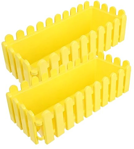 SEWOART 2piezas Jardinera Rectangular para Interiores y Exteriores Drenaje para y Bonsáis