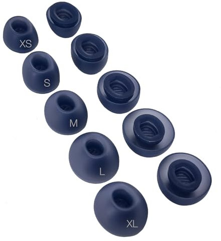 TENNMAK 10 x Ersatz-Ohrstöpsel für Soundcore P40i Ohrpolster, Marineblau, 5 Paar