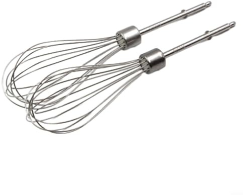 Lot de 2 batteurs à main en acier inoxydable pour batteurs à main Kenwood (12 tiges métalliques*)