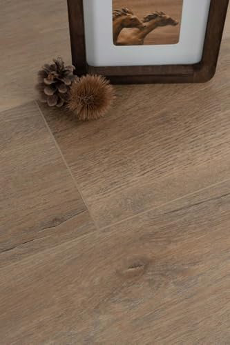 Klick Vinylboden dunkelbraun SPC Vinyl Landhausdiele Eiche ideal für Gewerbe und Büro Rigid Designboden 4 mm dick