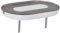 AsrMyjcx Mensola da parete per presa elettrica, supporto per mensola con gestione cavi, cucina, bagno, senza foratura, mensola per presa elettrica, Grigio