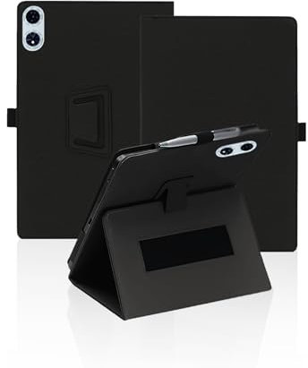 Schutzhülle für Teclast T60PLUS 30,5 cm (12 Zoll) Android 14 Tablet, stoßfeste Hülle mit Handschlaufe, Magnet und zwei Faltmethoden, schlanke und langlebige Hülle, wasserdicht, kratzfest, schwarz