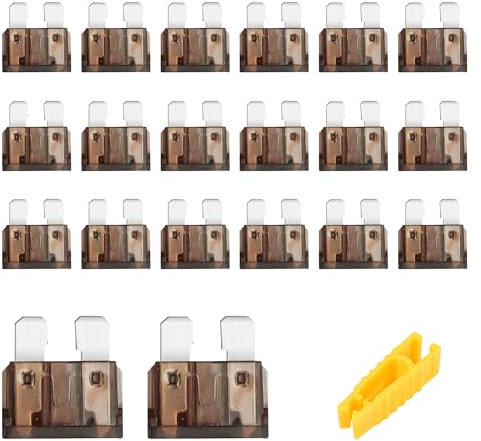 Flaconi 20PCS Fusible Voiture,Fusible 10A,Fusibles Voiture,Fusibles pour Auto,Mini Fusible Voiture,Fusible Mini Voiture,Mini Fusible,Convient Aux Voitures,Motos,Camping-Cars,Camions (7.5A)