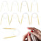 9 Größen Rundstricknadel Stricknadeln Bambus Set, Doppelspitzige Stricknadeln, Natur Bambus Rundstricknadeln für Anfänger und Profis（2,5/3,5/4,5/5,5/6/7/8/9/10mm）