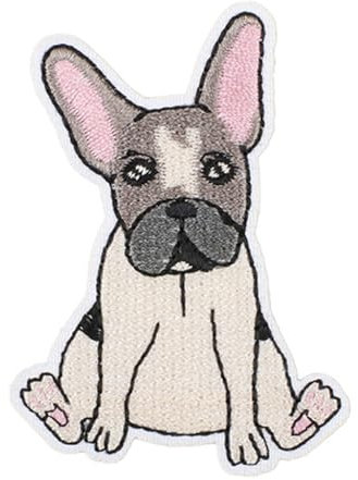 Aufnäher zum Aufbügeln, Motiv: Cartoon-Bus, bestickt, Blumen, zum Aufnähen oder Aufnähen, für Kleidung