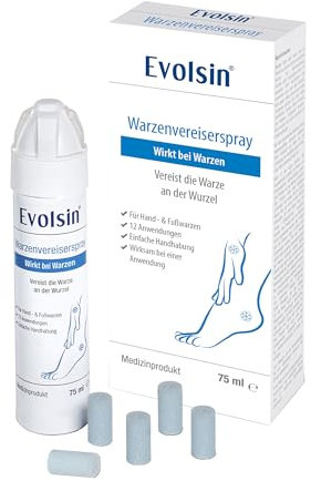 Evolsin® Warzenvereiser bei gewöhnlichen Warzen & Dornwarzen I Warzen Vereisung hygienisch & sicher I Warzenmittel