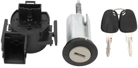 4 Stück Schließzylinder Satz mit Zündschloss für Combo Corsa C Meriva Tigra Twintop 2000-2011 Zündschalter Ersatz inkl. Zylinder Schlüssel OE-Nr. 93172805