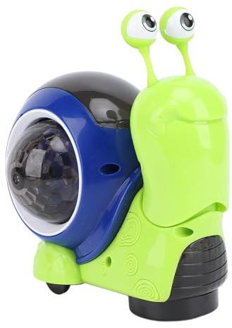 Haofy Jouet d'escargot électrique Interactif pour bébé, Projecteur de Musique Lumineux et Rampant, Améliore la motricité avec 3 Piles AA pour Les Nourrissons, Les Tout-Petits, l'engagement, la