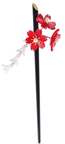 Lurrose Vintage palillos para el cabello flor pelo decoración chino pelo palillos horquilla pinzas