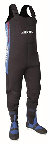 Jenzi Neopren-Wathose, schwarz, Fishing, Gr. 48