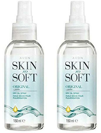 Avon Skin So Soft Original Öl mit kleinem Black Dress Purfum