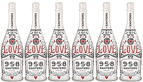 Sicilia Bedda - SANTERO LOVE 958 - Spumante Extra Dry 750 Ml - 11,5% vol. (6 Bottiglie)