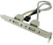 Bolwins M30S USB 2.0 Mainboard Adapter – 9-Pin auf Typ A Slotblech Kabel, 30cm, 2X USB Typ A Buchse, Erweiterungsadapter für PC, Einfache Erweiterung von USB-Anschlüssen
