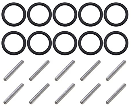 ECSiNG 10 Paar O-Ring und Sicherungsstift Ersatz Set 3mm Schlagring und 3x20mm Stift für 1/2'' 8-19 mm Schlagschrauber Nadellager