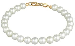 Elli Armband Damen Klassisch mit Muschelkernperlen in 925 Sterling Silber