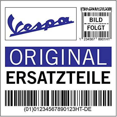 Aufkleber Warnhinweise Vespa, Batterie, 576702